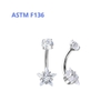Khuyên rốn ngôi sao dài 10mm