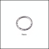 Khuyên septum/daith tròn basic - 1.2*8mm