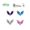 Khuyên Titanium hình đuôi cá 1.2*10mm - Có 4 màu