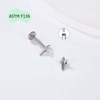 Bông tai ngôi sao mini màu bạc - Titanium