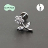 Khuyên tai hình bông hoa xinh xắn - Titanium - 2 màu