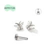Khuyên tai Titanium Butterfly 1.2*10mm - Có 5 màu