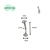 Khuyên rốn nổi Titanium đá trắng - Có 3 size