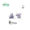 Khuyên tai Titanium Butterfly 1.2*10mm - Có 5 màu