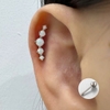 Khuyên tai đính đá opal lấp lánh