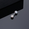 Khuyên tai hai đầu bi đính đá 4mm