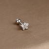Khuyên tai hình bông hoa - 2 màu - 0.8*6*4mm