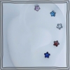 Titan / Khuyên tai ngôi sao thủy tinh - Unisex - 3 màu - 1.2*8mm