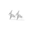 Khuyên tai sấm sét trơn Lightning Elegant - Bạc 925