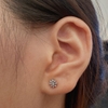 SPARKLING STONE FLOWER EARRINGS