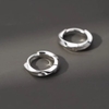 Khuyên tai tròn xoắn basic 8mm - bạc 925 - 2 màu