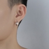 Khuyên tai tròn họa tiết Roman