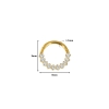 Khuyên tròn Titan F136 đính đá xinh xắn - 2 màu - 1.2*8mm