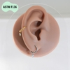 Khuyên tròn Titanium thả hạt - 2 màu - 1.2*8mm