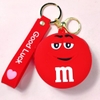 Móc khóa túi kẹo M&M - RED - Có dây kéo