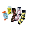 Tất unisex hình quả dưa hấu phối sọc đen