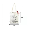Túi vải Peanuts Snoopy nét đơn - Trắng
