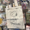 Túi vải Peanuts Snoopy nét đơn - Trắng