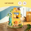 Mô Hình Lắp Ráp Gỗ Ngôi Nhà Mèo Robotime Rolife Cat House DG149