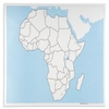 Bảng kiểm soát Bản đồ Châu Phi không chữ - giấy