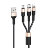 Cáp sạc 3 đầu bọc dù Hoco X26