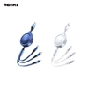 REMAX Drip Series 15W Retractable 3-in-1 Fast Charging Cable RC-C018