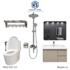 Combo phòng tắm H75 cao cấp