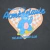 ADLV CHECKERBOARD HEART BEAR SHORT SLEEVE T-SHIRT CHARCOAL