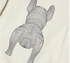 Life Work Sweater Radok Big Logo Short Sleeve SweatShirt vory