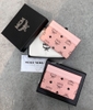 MCM Pink Black Spectrum Diamond Mini Soft Visetos Card Case Holder Wallet