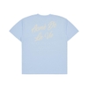 ADLV SCRIPT LOGO PRINTING SHORT SLEEVE T-SHIRT BLUE