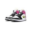 Jordan 1 Mid White Black Cyber Pink (GS)