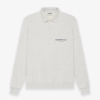 Fear of God ESSENTIALS Long Sleeve Polo Sweatshirt Gray