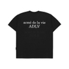 ADLV DTP PRAY GIRL BABY FACE SHORT SLEEVE T-SHIRT BLACK