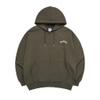 ADLV GOLD CHAIN BEAR DOLL HOODIE ZIP UP COCOA