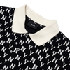 MLB POLO MEN'S BASIC MONOGRAM ALL-OVER COLLAR T-SHIRT NEW YORK YANKEES