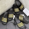 Adidas Adilette Aqua Slides Black/Gold EG1758