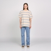 ADLV SCRIPT LOGO STRIPE SHORT SLEEVE T-SHIRT IVORY