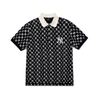 MLB POLO MEN'S BASIC MONOGRAM ALL-OVER COLLAR T-SHIRT NEW YORK YANKEES