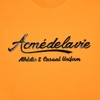 ADLV GEL PRINTING LOGO SHORT SLEEVE T-SHIRT ORANGE