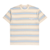 ADLV SCRIPT LOGO STRIPE SHORT SLEEVE T-SHIRT IVORY