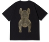 LIFE WORK Gold Big Radog Short Sleeve T-shirt - Black