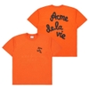 ADLV EMBOSSING SCRIPT LOGO SHORT SLEEVE T-SHIRT ORANGE