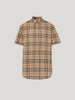 Burberry Short Sleeve Logo Appliqué Vintage Check Shirt