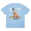 ADLV TEDDY BEAR DOLL COLLAGE SHORT SLEEVET-SHIRT SKY BLUE