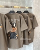 ADLV RABBIT BEAR DOLL LOGO COCOA TSHIRT