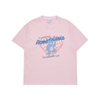 ADLV CHECKERBOARD HEART BEAR SHORT SLEEVE T-SHIRT LIGHT PINK