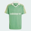 Polo Adidas PINSTRIPE JERSEY ' Preloved Green ' [ IR9381 ]