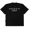 ADLV BABY FACE CROCODILE DOLL SHORT SLEEVE T-SHIRT BLACK