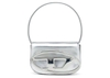 Diesel 1DR Shoulder Bag Mirrored Leather Silver
